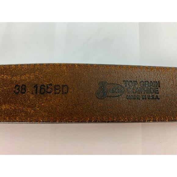 Justin Men's Cowhide Leather Belt sz 38 - Picture 5 of 5